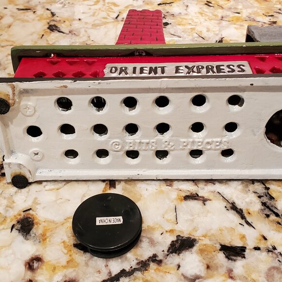 Cast Iron Orient Express Mechanical Coin Bank VTG Collectible Whimsical VIDEO - Picture 16 of 16